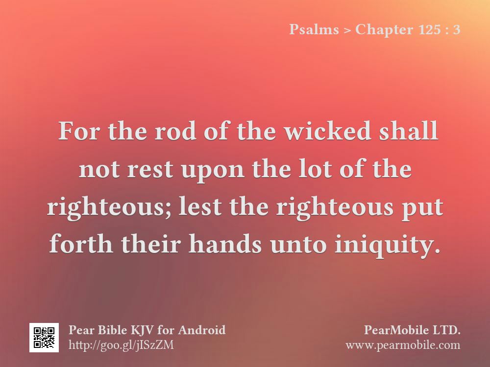 Psalms, Chapter 125:3